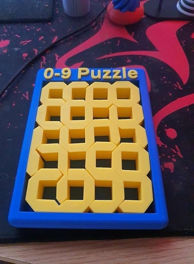 3D CRAFT Printed Number Set with Display Case, 0-9 Puzzle Digits, Multicolor, Includes 0-9 Puzzle Frame - Image 5